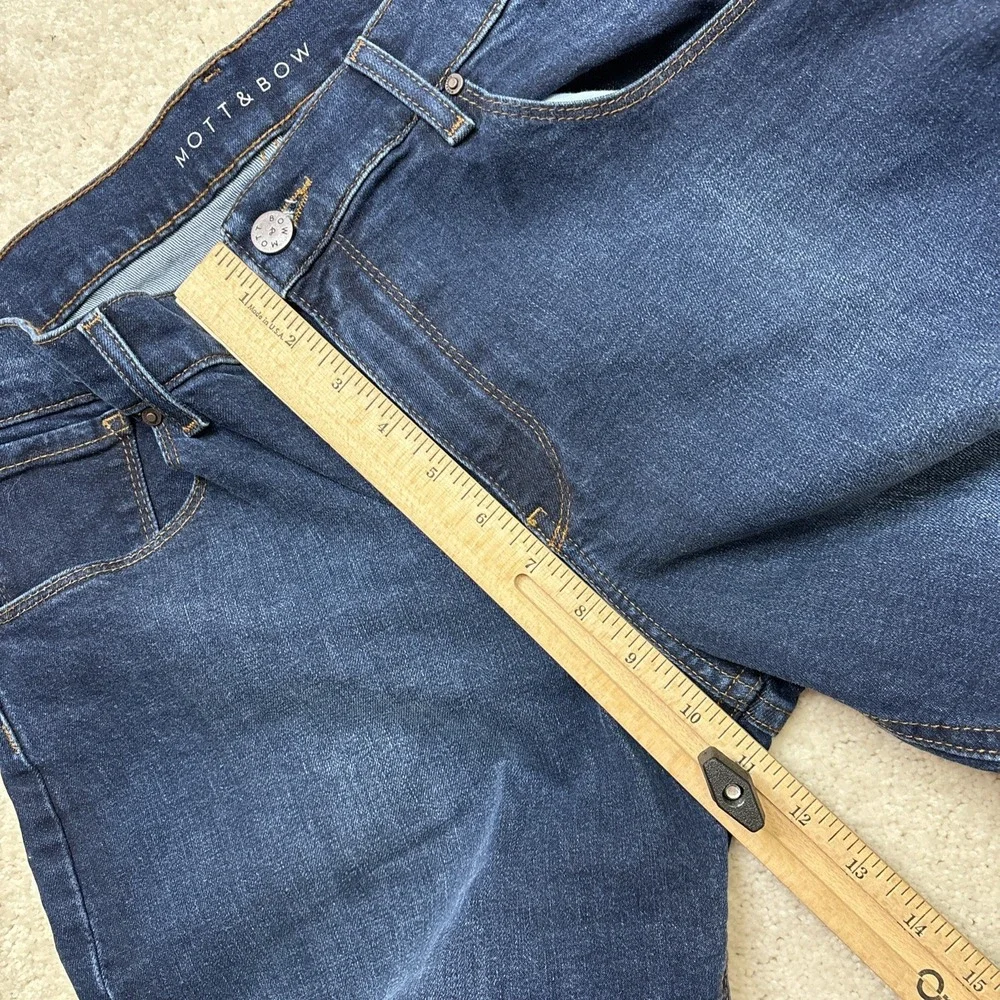 MOTT AND BOW Jeans Women's 32x30 Blue Boyfriend Denim Dark‎ Wash